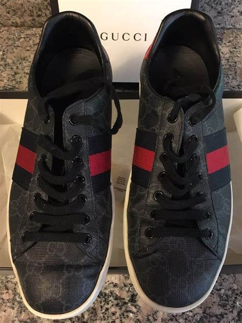 gucci white snekers used|pre owned Gucci shoes.